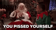 You Pissed Yourself Santa Claus Drinking GIF - You Pissed Yourself Santa Claus Drinking Wicked GIFs