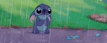 Stitch Sad Crying GIF - Stitch Sad Crying Raining GIFs