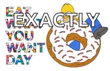 Homer Simpson The Simpsons GIF - Homer Simpson The Simpsons Eat What You Want Day GIFs