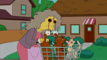 Cat Got Your Eyes - The Simpsons GIF - The Simpsons Simpsons Cat Lady GIFs