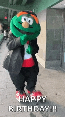 Boston Red Sox Wally The Green Monster GIF - Boston Red Sox Wally The Green Monster Walking GIFs