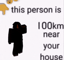 a picture of a person with the words his persc 41 km near you