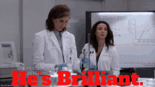 Greys Anatomy Amelia Shepherd GIF - Greys Anatomy Amelia Shepherd Hes Brilliant GIFs