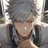 a close up of a man 's face with the word trust written on the bottom