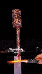 a picture of a fireworks display with the caption " this can never be considered a teamwork "