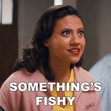 Something'S Fishy Olivia GIF - Something'S Fishy Olivia Grease Rise Of The Pink Ladies GIFs