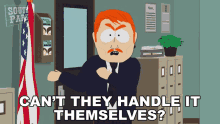 Cant They Handle It Themselves Harrison Yates GIF - Cant They Handle It Themselves Harrison Yates South Park GIFs