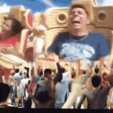 Terrified Rollercoaster GIF