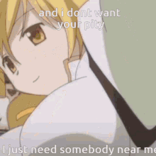 Mami Tomoe I Dont Want Your Pity GIF - Mami Tomoe I Dont Want Your Pity I Dont GIFs