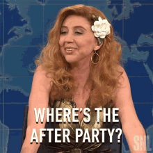 Wheres The After Party Carla GIF - Wheres The After Party Carla Saturday Night Live GIFs