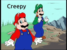 Hotel Mario Creepy GIF - Hotel Mario Creepy Luigi GIFs
