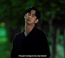 Crying On Way Home Queen Of Tears GIF - Crying On Way Home Queen Of Tears Kim Soo Hyun GIFs
