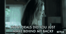 What Deals Did You Just Make Behind My Back Lisa Emery GIF