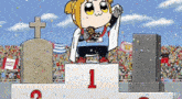 Pop Team Epic Victory GIF - Pop Team Epic Victory First Place GIFs