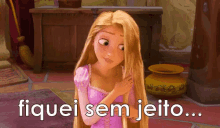 Semjeito Rapunzel Envergonhada GIF - Shy Rapunzel Ashamed GIFs