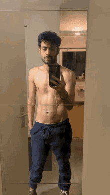 guy selfie mirror selfie topless