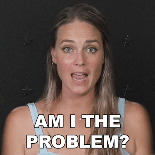 a woman says 
