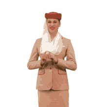 stewardess smile