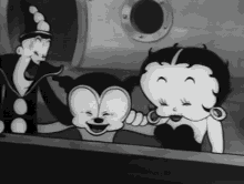 ogvhs laughing betty boop clown funny