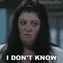I Dont Know Sue Boomer Jenkins GIF - I Dont Know Sue Boomer Jenkins Wentworth GIFs