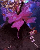 a drawing of a woman in a purple dress with the name v.manhwa on the bottom right