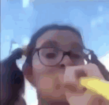 Girl Tooting Horn And Screaming GIF - Girl Tooting Horn And Screaming GIFs
