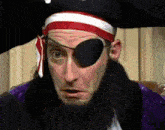 a man with a pirate hat and eye patch