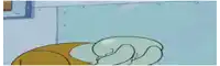a cartoon of squidward from spongebob squarepants has a very sad look on his face