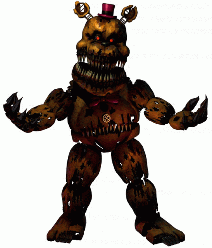 Nightmare Fredbear Fnaf4 Sticker - Nightmare Fredbear Fnaf4 - Discover ...