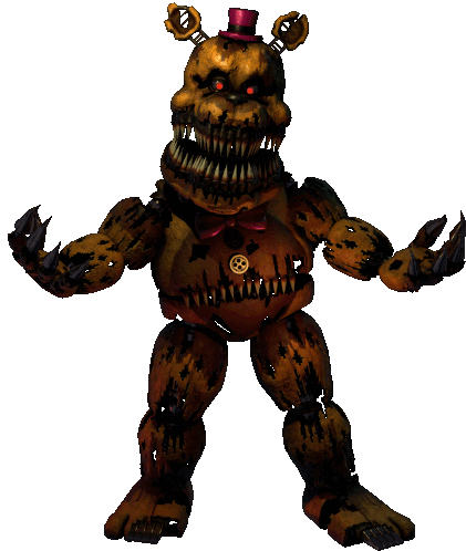 FNAF 4 NIGHTMARE FREDBEAR JUMPSCARE on Make a GIF