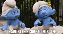 The Smurfs2 Vanity Smurf GIF - The Smurfs2 Vanity Smurf I Have Been Scarred For Life GIFs
