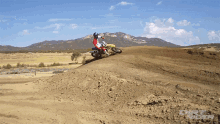 riding motorcycle dirt rider yamaha yz450f on the way fast