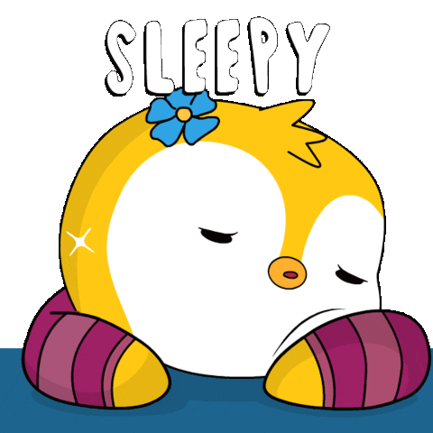 Sleepy Penguin Sticker - Sleepy Penguin Goodnight Stickers