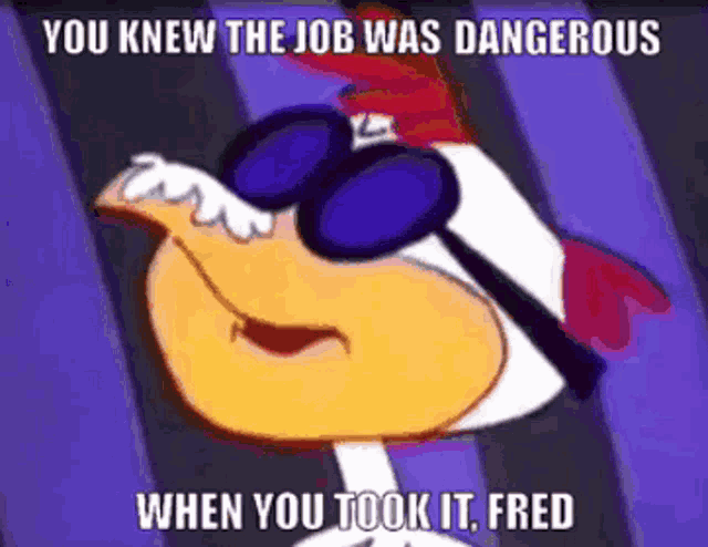 Super Chicken You Knew The Job Was Dangerous GIF - Super ...