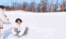 Jinkook Snow GIF - Jinkook Snow Winter Package GIFs