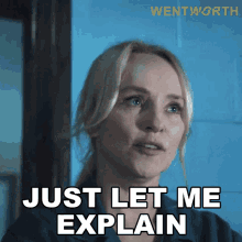 Just Let Me Explain Marie Winter GIF - Just Let Me Explain Marie Winter Wentworth GIFs