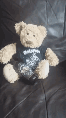 hi bear teddy bear heavy metal rock