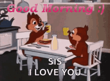 Good Morning Chip And Dale GIF - Good Morning Chip And Dale Cheers GIFs