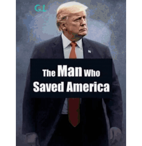 Donald Trump Man Who Saved America Sticker