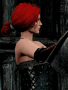 triss merigold blood of elves stare what