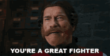 Youre A Great Fighter Arnold Schwarzenegger GIF