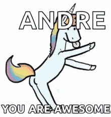 youre so awesome dance unicorn andre awesome