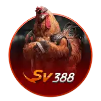 a picture of a rooster with the sv388 logo in the corner