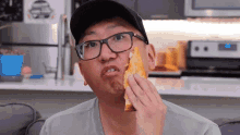 Wiping Pizza On Face Eating GIF