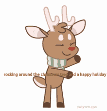 Rocking Around The Christmas Tree Rudolph GIF