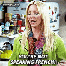 You'Re Notspeaking Frenchi.Gif GIF - You'Re Notspeaking Frenchi Lisa Kudrow Person GIFs