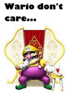 Wario_dont_care GIF - Wario_dont_care GIFs