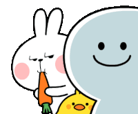 Akirambow Spoiled Rabbit Sticker - Akirambow Spoiled Rabbit Smile Person Stickers