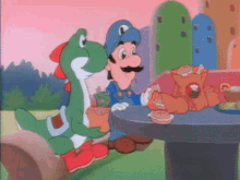 Super Mario World Luigi GIF - Super Mario World Luigi Yoshi GIFs