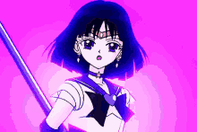 Sailor Saturn セーラーサターン　セーラームーン　セーラー服　アニメ GIF - Sailor Saturn Sailor Moon Sailor GIFs